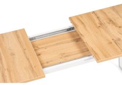 Стол раскладной Лота Лофт 120(160)х75х75 25 мм дуб вотан / белый матовый