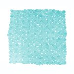 Коврик в душевую кабину на присосках "Камушки" ZALEL 54*54см зеленый