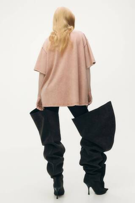 H&M - Glenn Martens Футболка с вышивкой, розовый