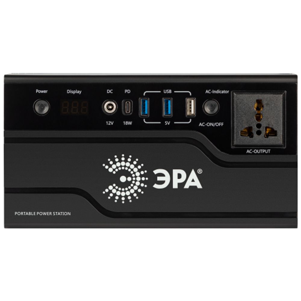 Портативная солнечная электростанция ЭРА ERAZS-01 (комплект), 200 Вт, 32400 мАч, Li-ion. Солнечная панель 50 Вт