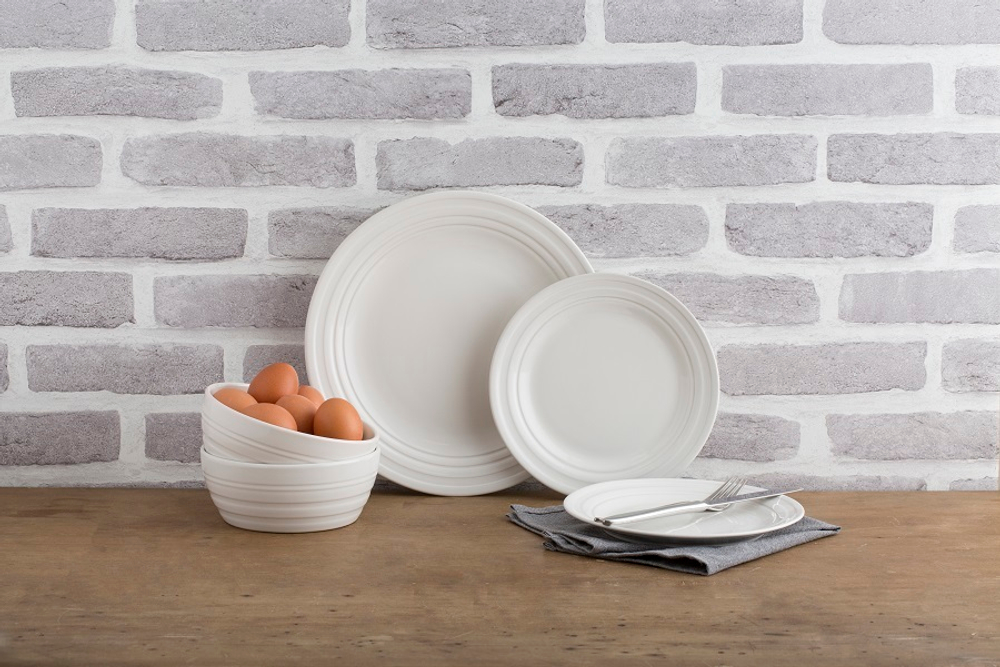 Тарелка сервировочная original cane 21 см кремовая