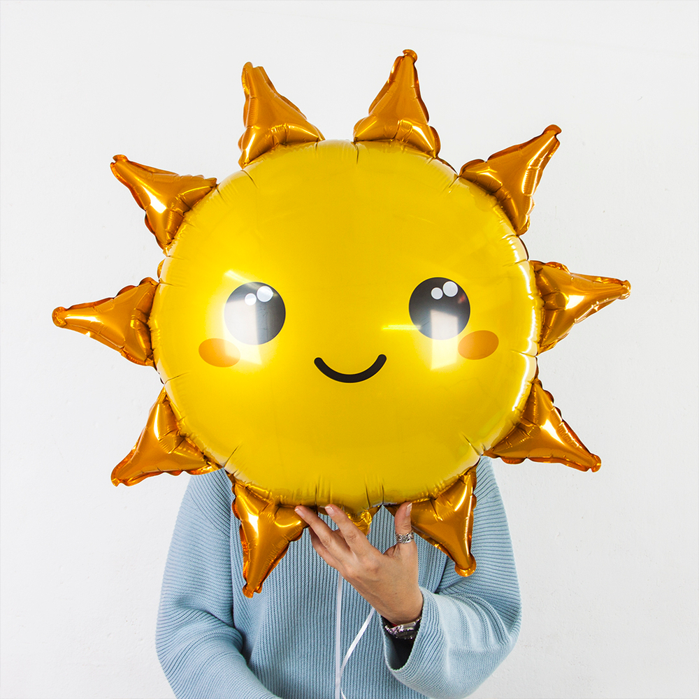 Шар (31""/79 см) Фигура, Солнце, 1 шт. В042