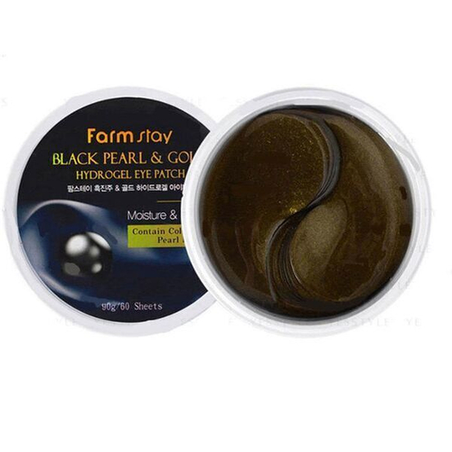 Гидрогелевые патчи для глаз FarmStay Black Pearl & Gold Hydrogel Eye Patch, 60шт