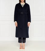 Хлопковое пальто Weekend MaxMara - темно-синий(250160416)