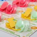 4803532 Пустышка классическая, с держателем, от 0 мес., на блистере, цвет МИКС