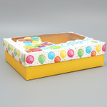 Коробка подарочная «С Днём Рождения», 32 × 24 × 9 см