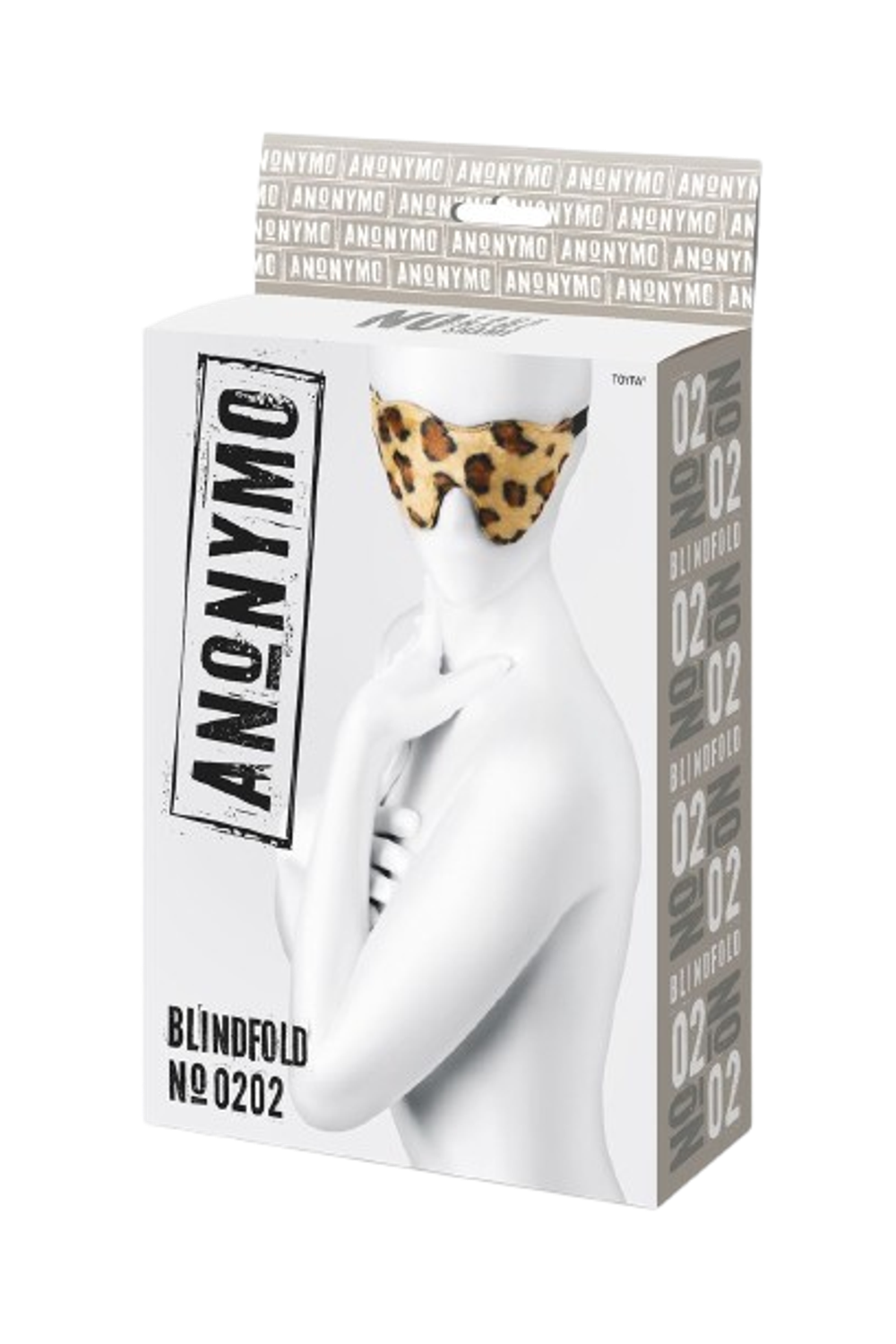 Маска на глаза с леопардовым принтом Anonymo Blindfold #0202