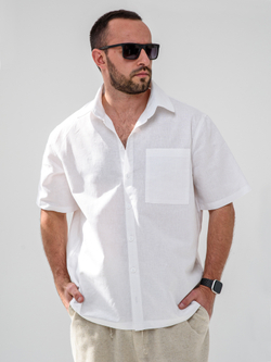 Сорочка верхняя мужская "Лён"