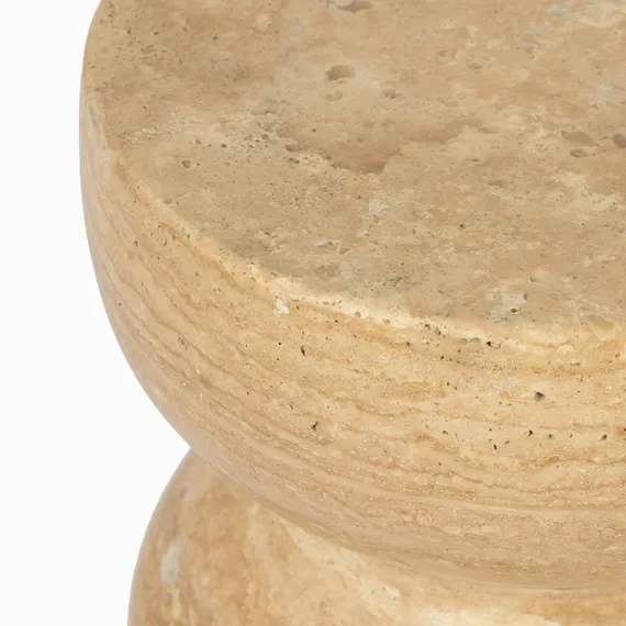 Кофейный стол Sand Ø28х45 см, бежевый индийский мрамор