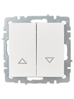 BRITE Выключатель жалюзи 10А ВС10-1-5-БрБ белый IEK