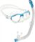 Набор детский  Cressi Moon Kid (маска Cressi Moon Kid  + трубка Top) прозрачный силикон синий