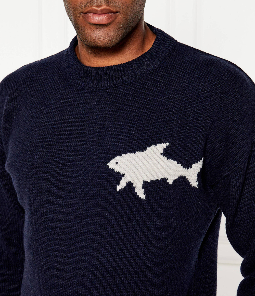 Хлопковый свитер Paul&Shark - темно-синий(14311040)