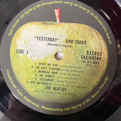 Винтажная виниловая пластинка LP The Beatles Yesterday And Today (Japan 1976) (Obi) Nowhere Man