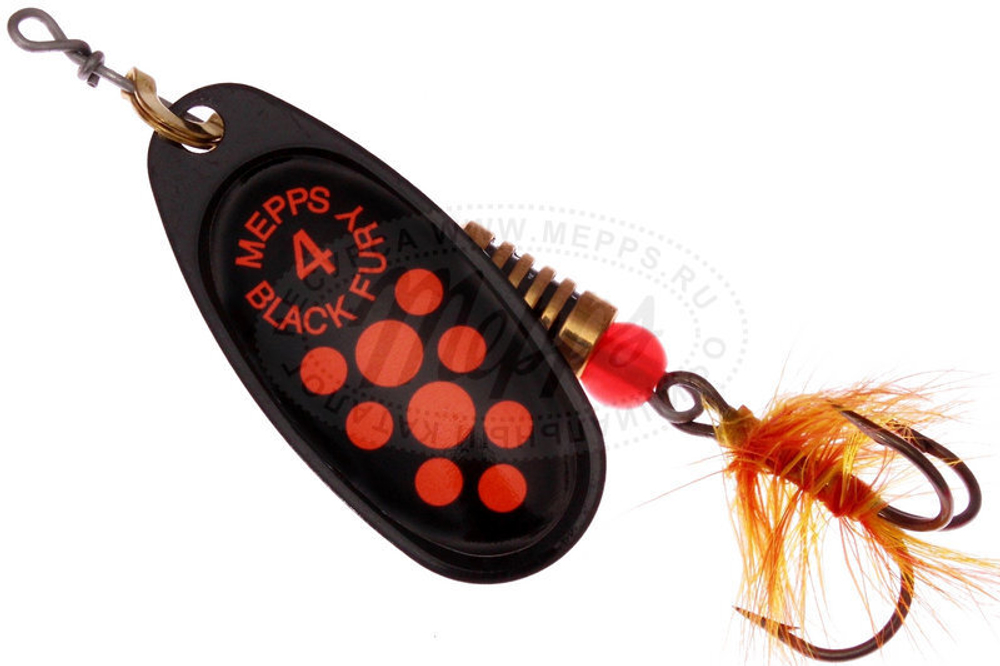 Mepps COMET BLACK FURY MOUCHE