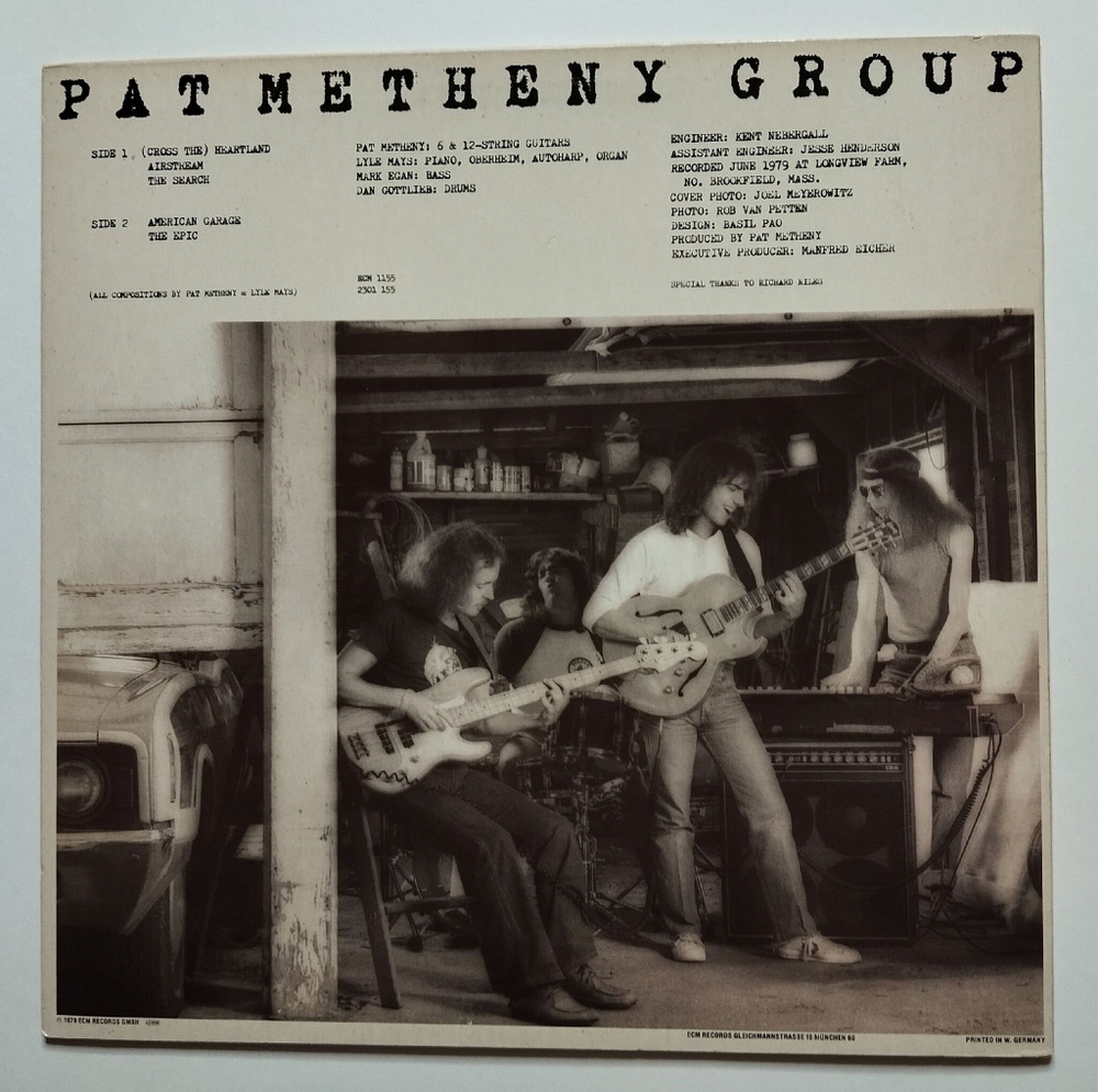 Винтажная виниловая пластинка LP Pat Metheny Group American Garage (Germany 1979)