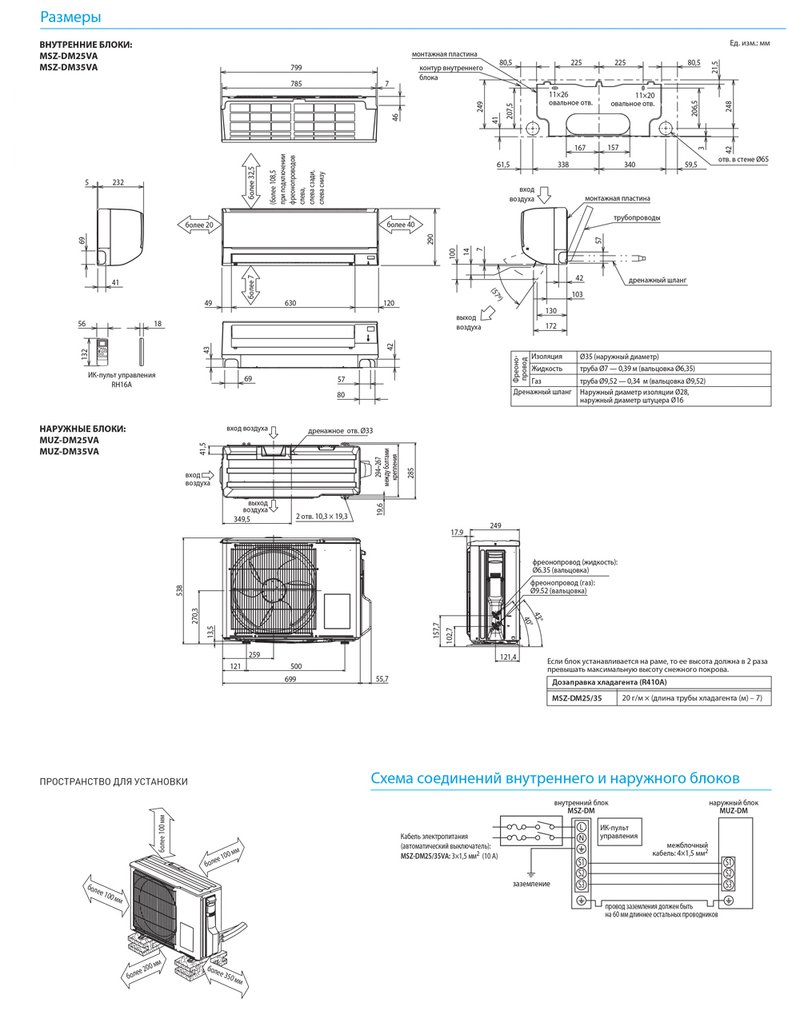 Сплит-система Mitsubishi Electric MSZ-DM35VA / MUZ-DM35VA