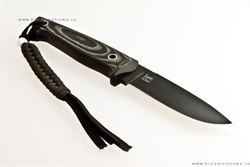 Туристический нож Santi D2 Black Titanium с Kydex