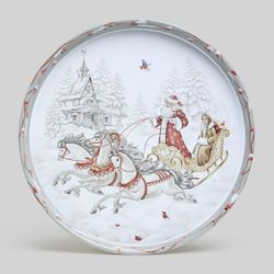 ПОДНОС СЕРВИРОВОЧНЫЙ AGNESS "МОРОЗКО" 33*2,1 СМ