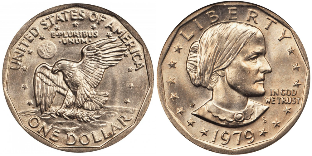 США 1 доллар, 1979-1999 Доллар Сьюзен Энтони XF