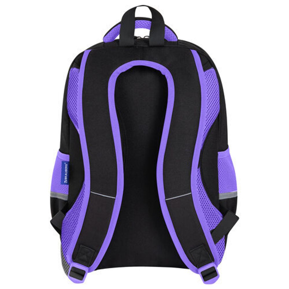 Рюкзак BRAUBERG STAR, 1 отделение, 5 карманов, "Spaceshake", черный, 40x29x13 см, 273131