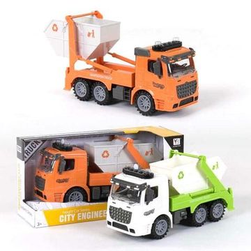 Машинка инерционная Truck Мусоровоз с контейнером со светом и звуком