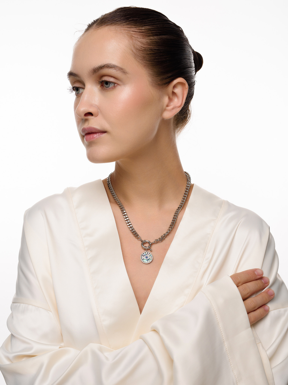 Колье "Eye" Silver