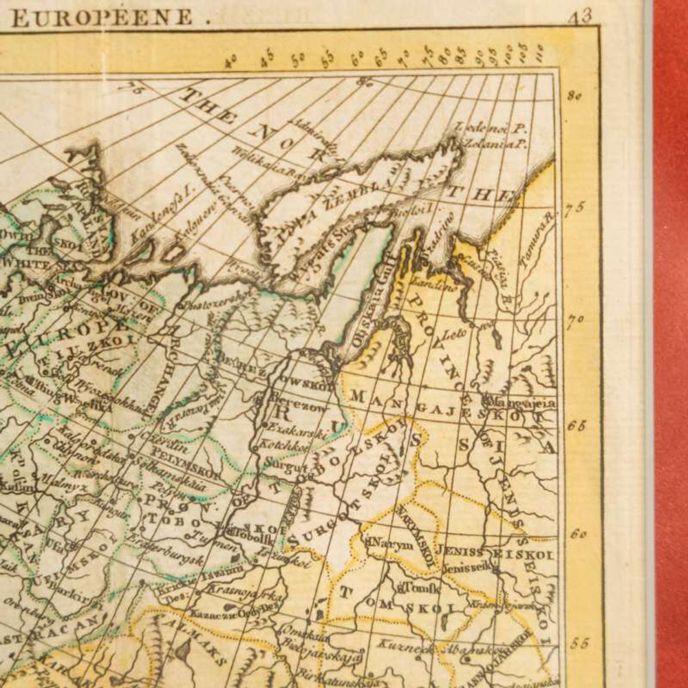 Карта «Russia in Europe / Russie Europeene» («Европейская Россия»)