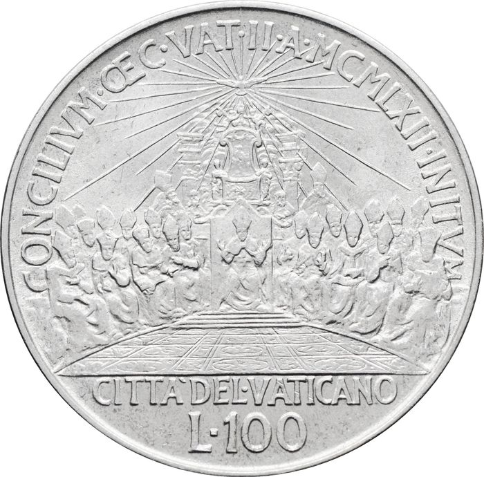 100 лир 1962 Ватикан, Второй Ватиканский собор