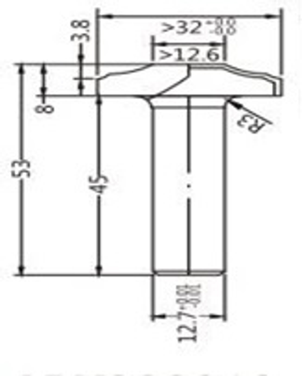 Фреза алмазная филёночная D.32x8x53 S.12 Z=2