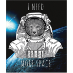 Тетрадь общая 48 листов на скрепке "I need more space"