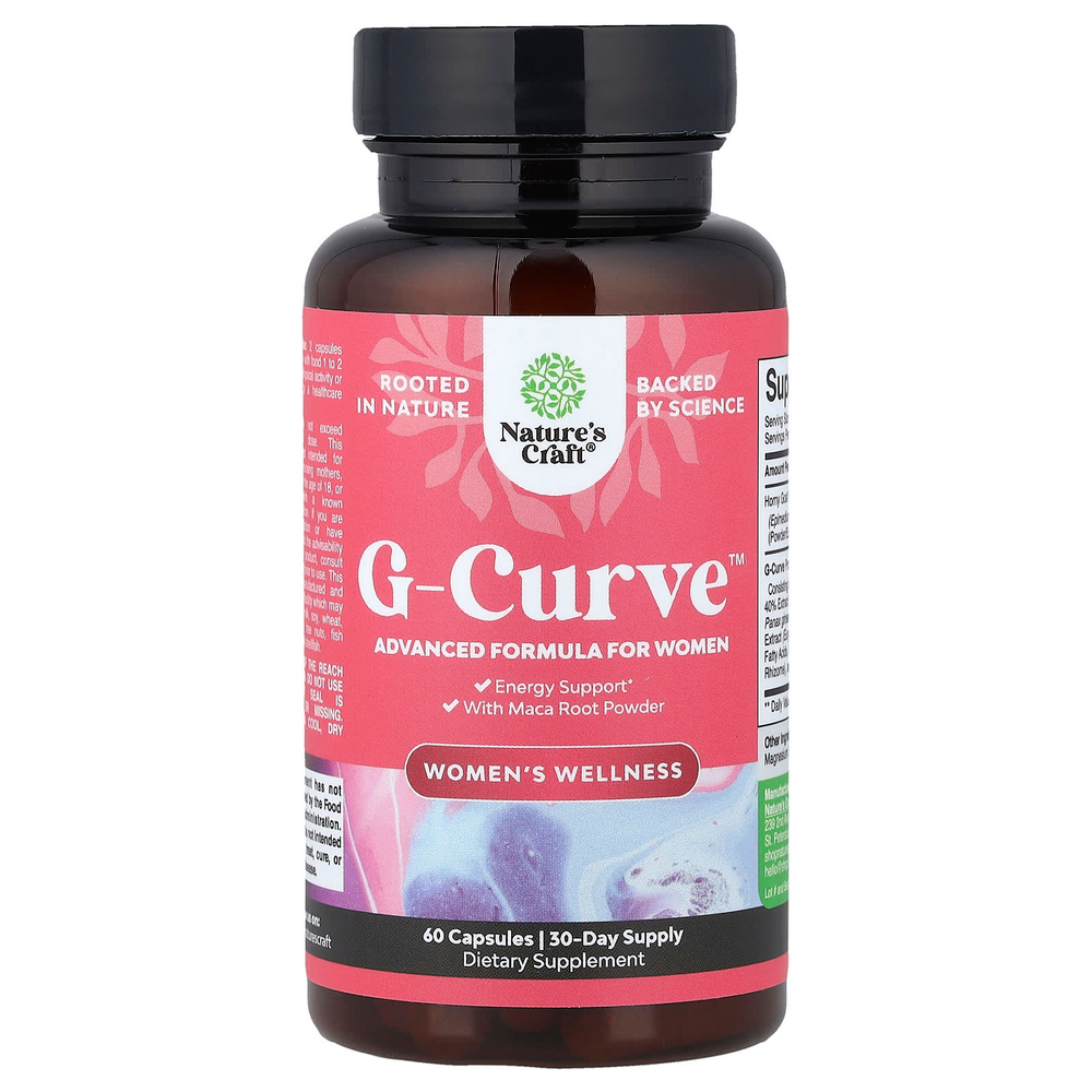 Nature's Craft, Women's Wellness, G-Curve ™, 590 мг, 60 капсул