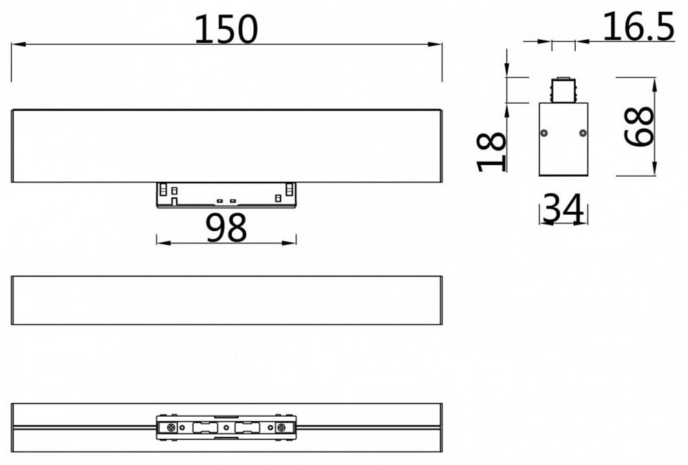 Накладной светильник Maytoni BASIS TR012-2-7W3K-W