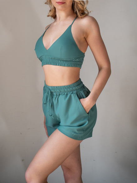 FOSTER Bermuda shorts, Light Green