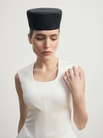 Вечерняя шляпка таблетка "Black Pearl"