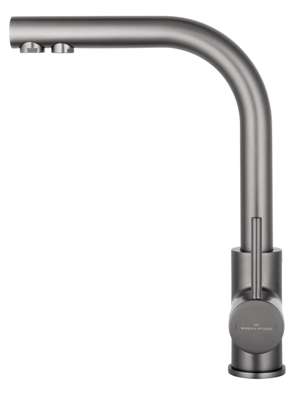 Смеситель для кухни c подключением фильтра WONZON & WOGHAND, Темный графит (WW-88458005-BGM)