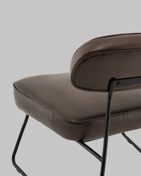 Лаунж-кресло Take, коричневая экокожа