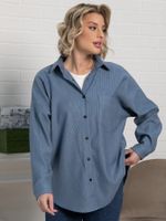 Рубашка Загадочная девушка (джинс) Б15168-4М LT Collection