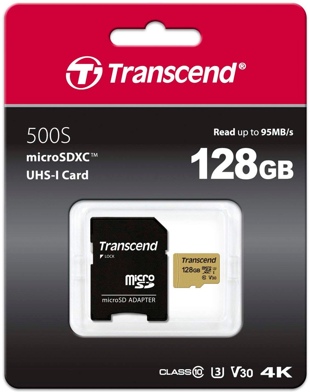 Карта памяти MicroSDXC 128GB Transcend TS128GUSD500S