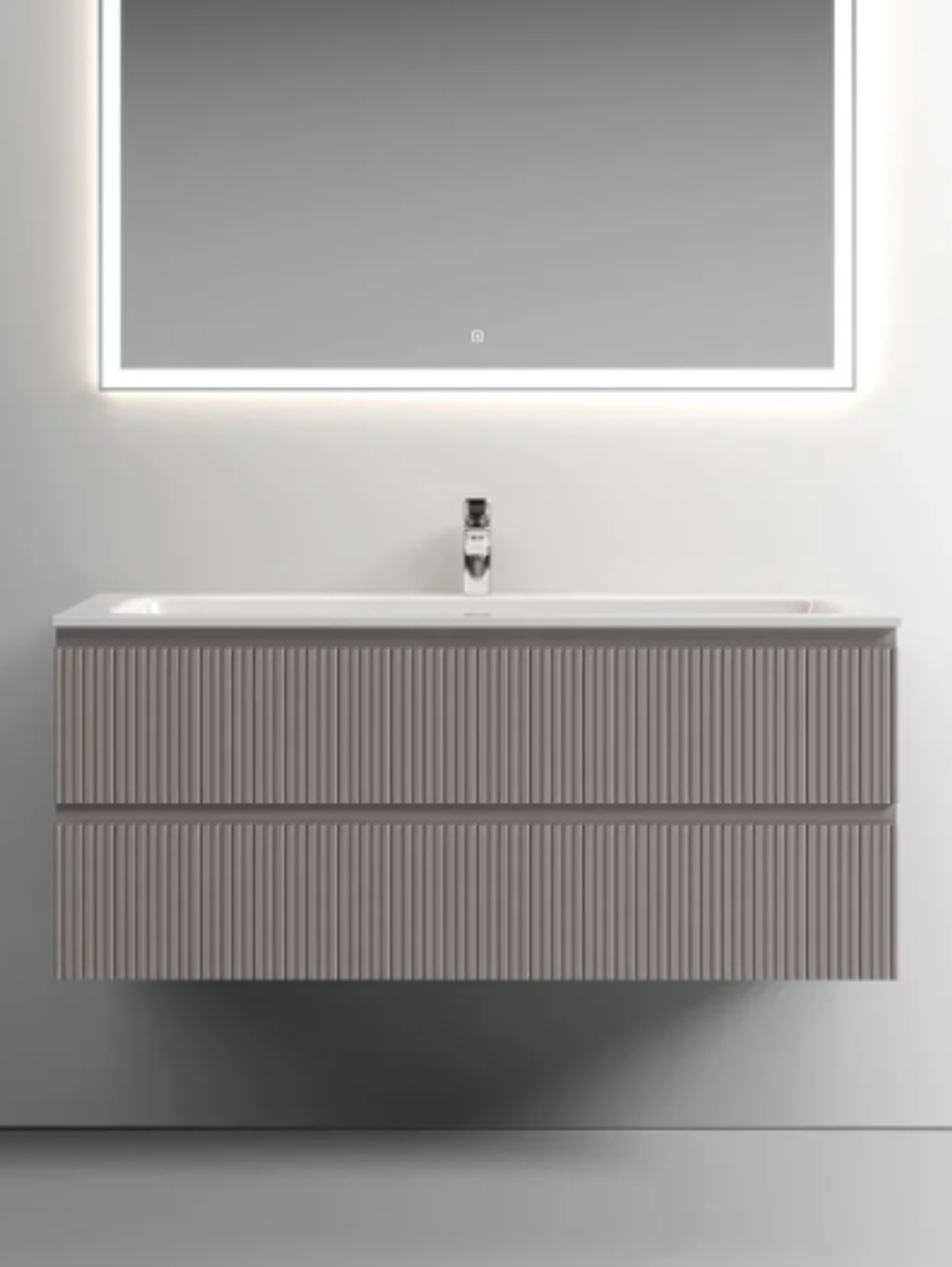 Тумба подвесная SANCOS Snob T 1195х445х500, c двумя ящиками оснащенными доводчиками, Doha Soft, арт.SNT120SM