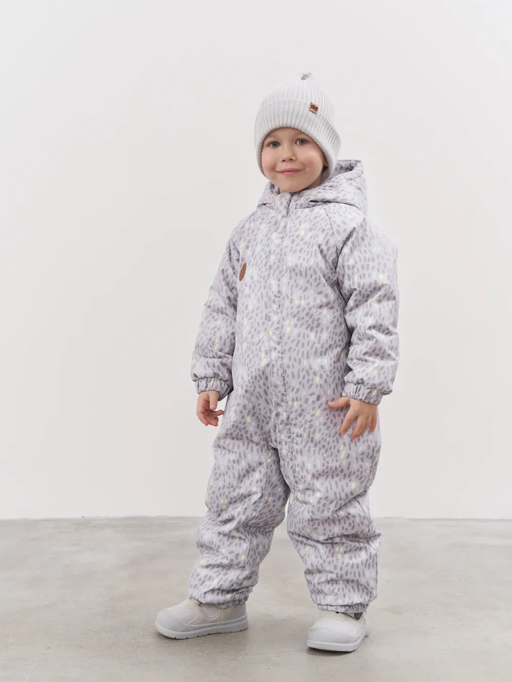 Комбинезон демисезонный мембранный "Солнечные зайчики - серый" 0+