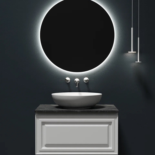 Sancos Столешница для ванной комнаты 800х460 без отверстия под смеситель, цвет black sky, артикул TT80A1