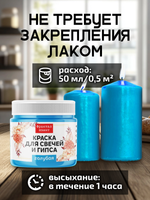 Краска для свечей и гипса «Голубая» (классическая)