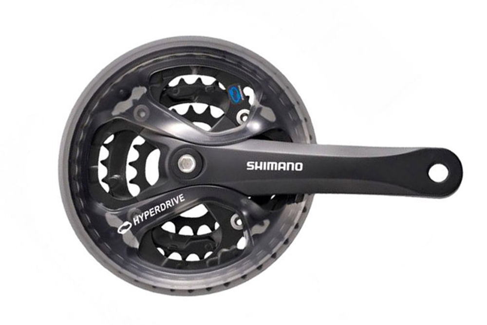 Система Shimano Acera, M361, 170мм, Кв, 48/38/28T, защ, черн