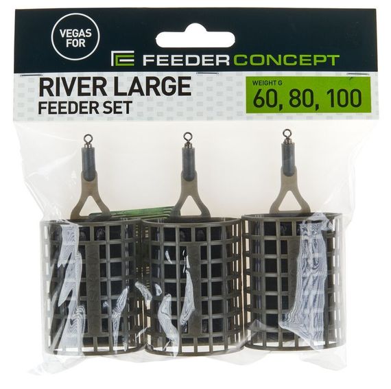Набор фидерных кормушек FC Vegas РЕКА/ЛЕЩ 60 80 100г 3шт.