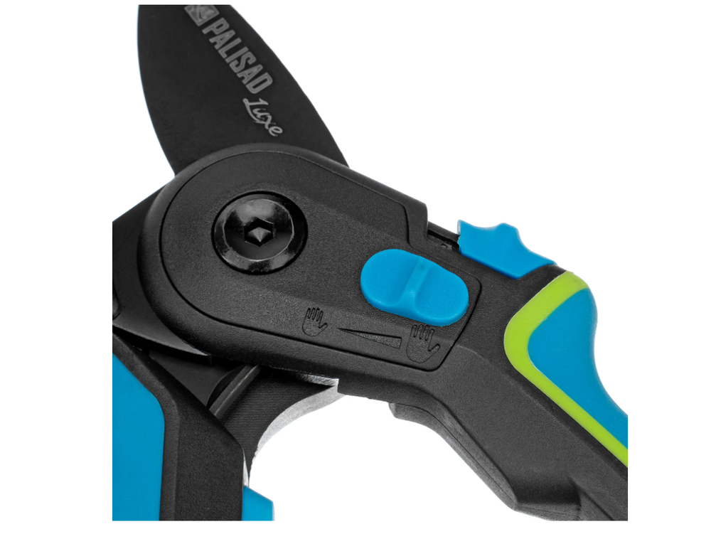 Секатор с наковальней Palisad 220 мм, регулировка захвата, трехкомпонентные рукоятки 604805