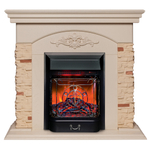 Каминокомплект Real Flame Neapolis WT с очагом Majestic Lux Black RC