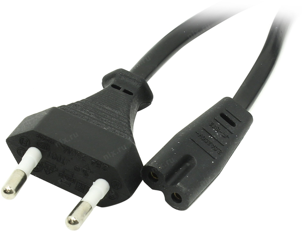 5bites &lt;PC107530&gt; Кабель IEC-320-C7 2x0,75 - розетка 220V 3м Советский стандарт