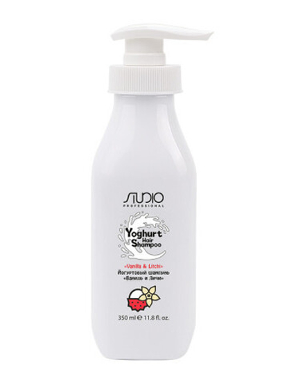 Kapous Studio Professional Yoghurt Шампунь йогуртовый, Ваниль и Личи, 350 мл