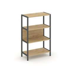 Shelf System Односекционный стеллаж трехярусный SN.STM-311 Тиквуд Светлый/Металл Антрацит 810*400*12