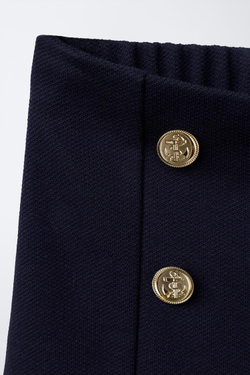 ZARA БЕРМУДЫ В МОРСКОМ СТИЛЕ, МОРСКОЙ СИНИЙ